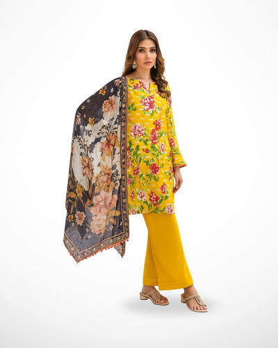 Sunny Aura – 3PC Unstitched Lawn Suit (Gul Ahmed Vol 1)