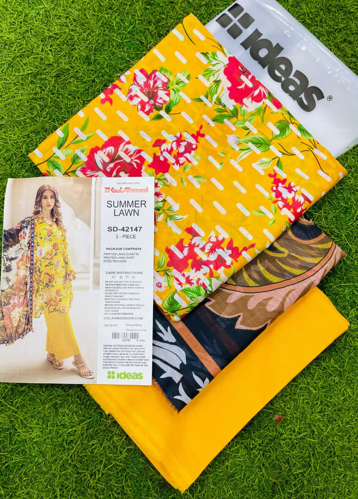 Sunny Aura – 3PC Unstitched Lawn Suit (Gul Ahmed Vol 1)