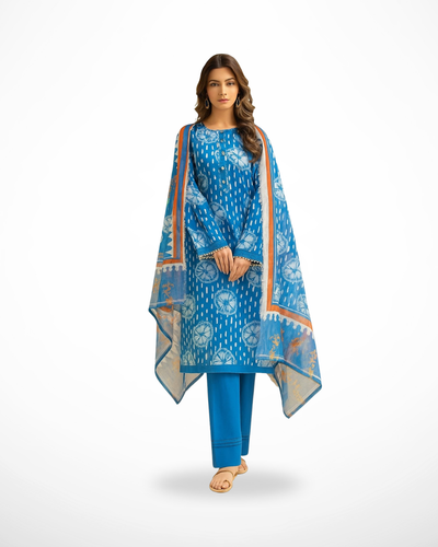 Azure Mist – 3PC Unstitched Lawn Suit (Gul Ahmed Vol 1)