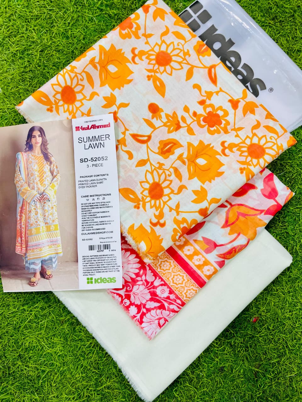 Mandarin Mist – 3PC Unstitched Lawn Suit (Gul Ahmed Vol 1)