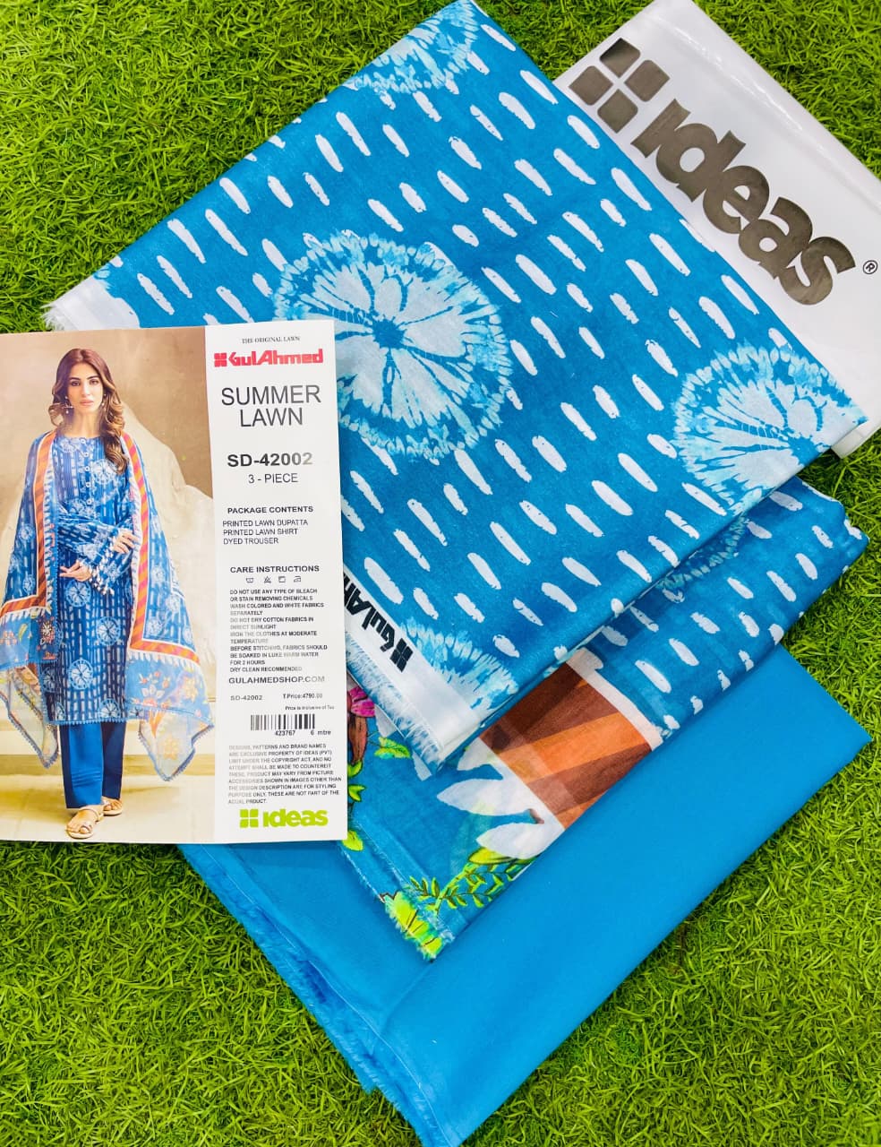 Azure Mist – 3PC Unstitched Lawn Suit (Gul Ahmed Vol 1)