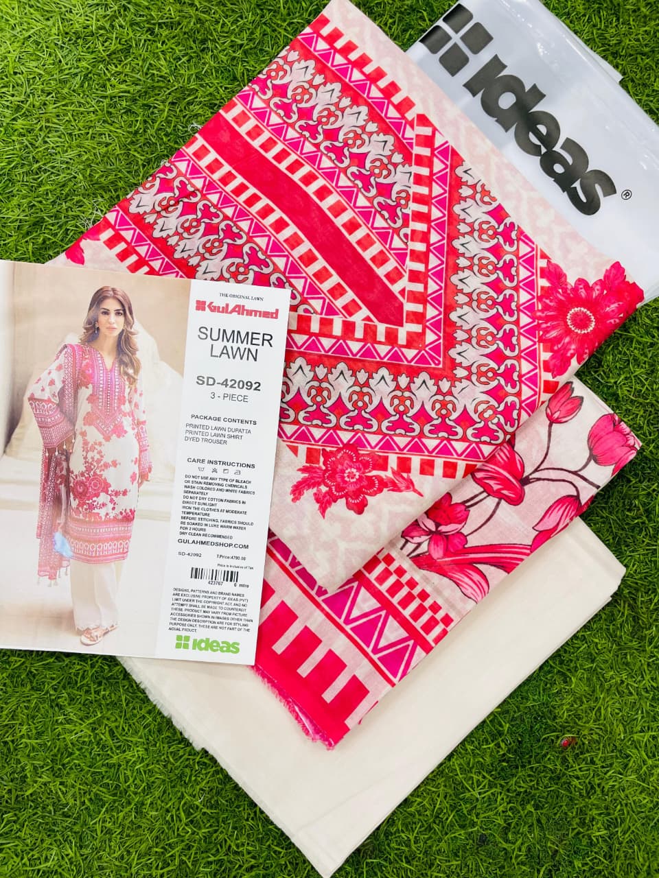 Rosé Whisper – 3PC Unstitched Lawn Suit (Gul Ahmed Vol 1)